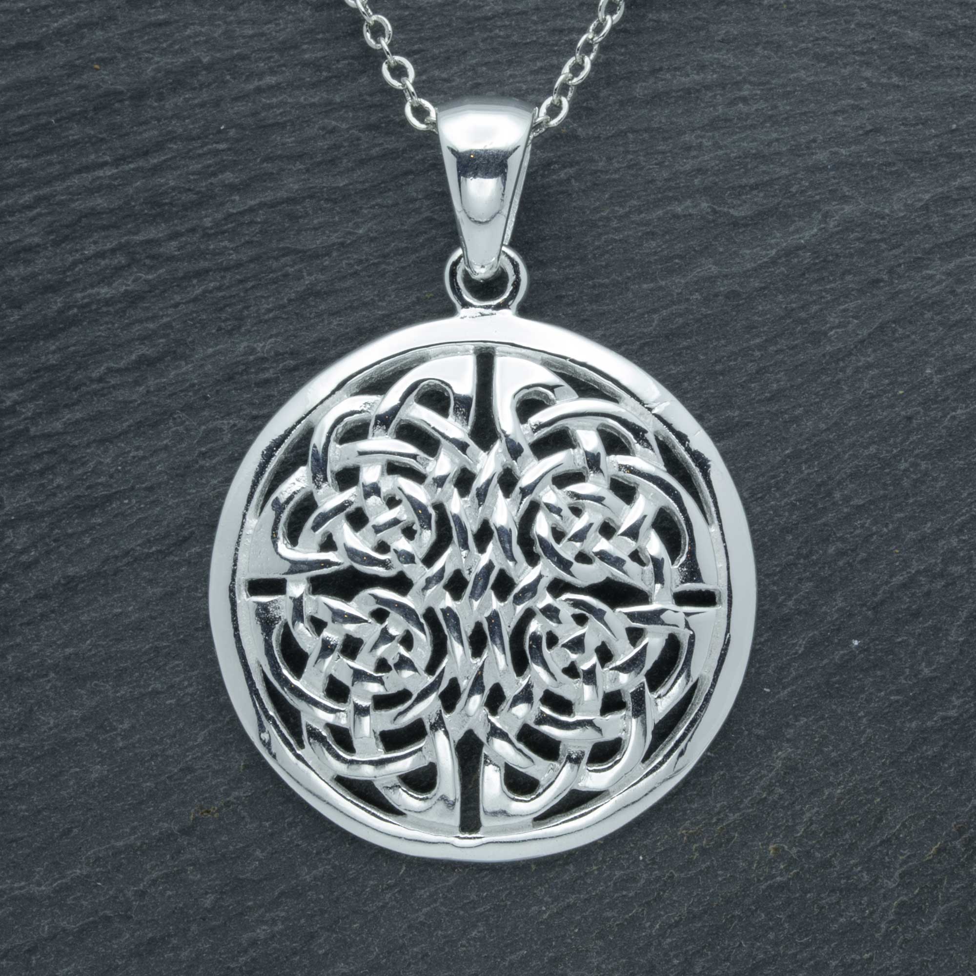 Intricate Celtic knotwork Pendant - Celtic & Welsh Jewellery